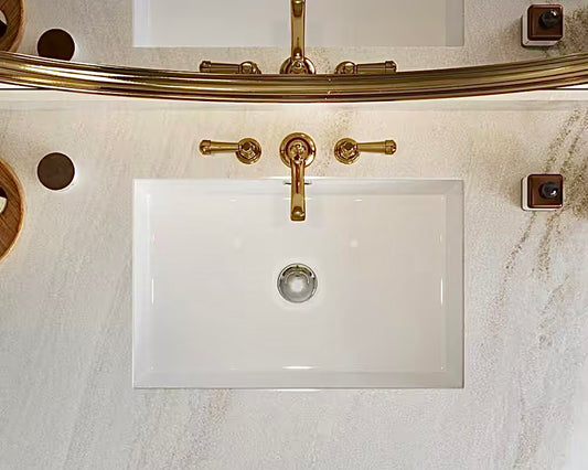 Horow 23.62 in rectangular undermount bathroom sink