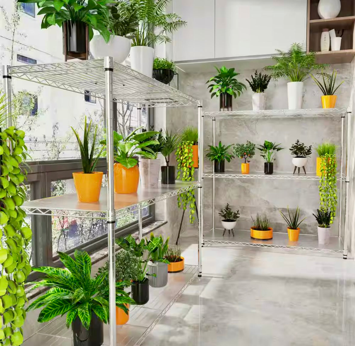 3 Tier Heavy Duty Adjustable Metal Storage Shelves