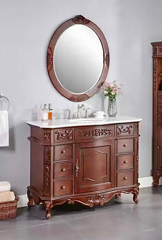 Winslow 45" antique cherry vanity