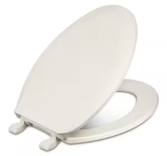 Centoco elongated toilet seat in biscuit