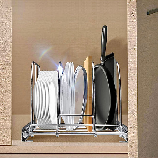 10.4" Pot and pan pull out cabinet rack
