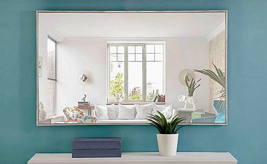 Timeless Home 40"x24" silver metal mirror