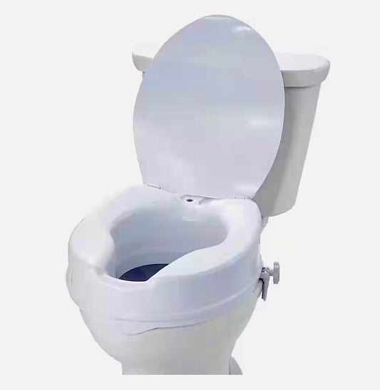 Vevor round raised toilet seat 4" height