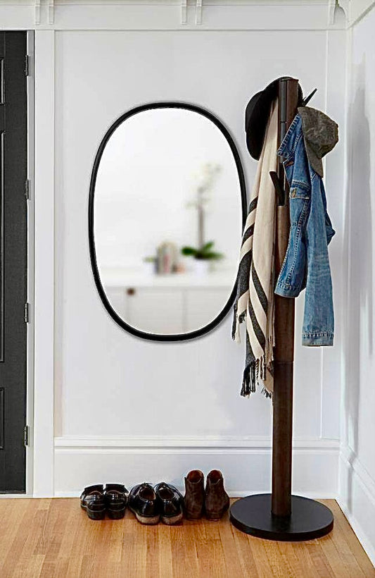 Umbra 36"x24 Black oval mirror