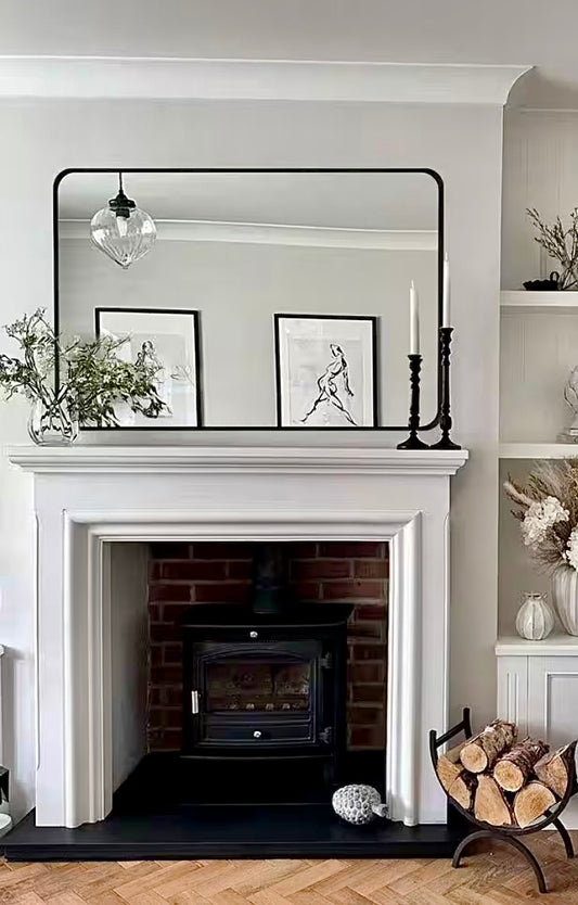 30"x40.2" rectangular black mirror