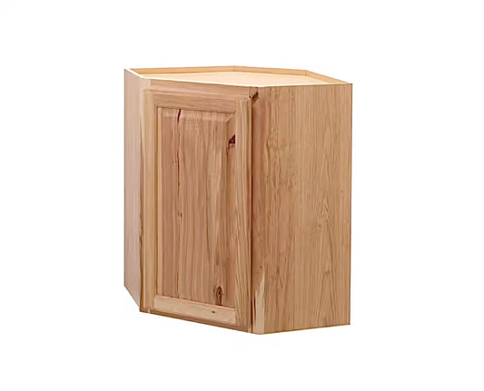Hampton bay 24"x30" corner natural hickory cabinet