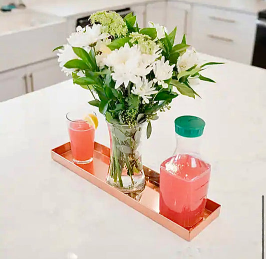 Decorative copper tray