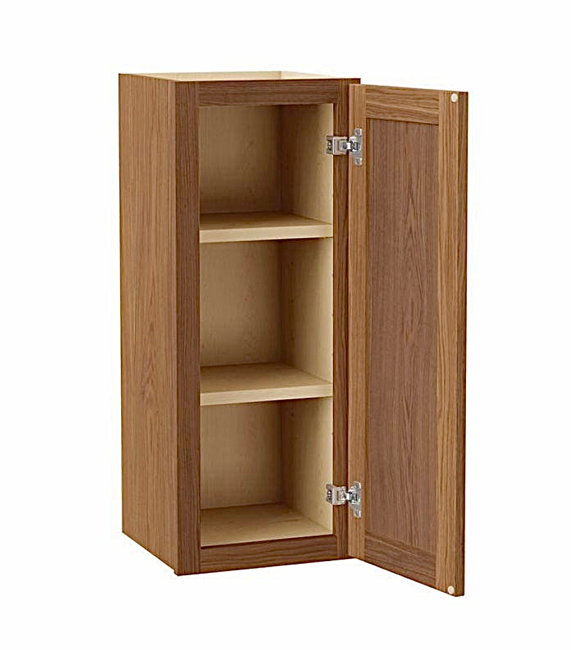 Hampton bay sinclair 12"x30" cabinet in saddle oak
