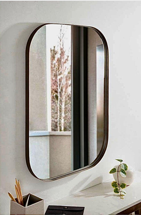 Rollo 30"x20" rectangle bronze mirror