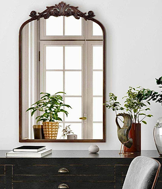 Bronze arch 19"x30.75" mirror