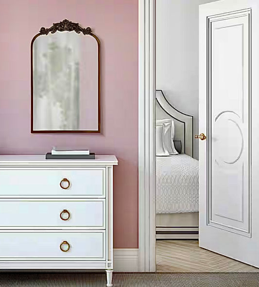 30.75"x19" arch antique mirror
