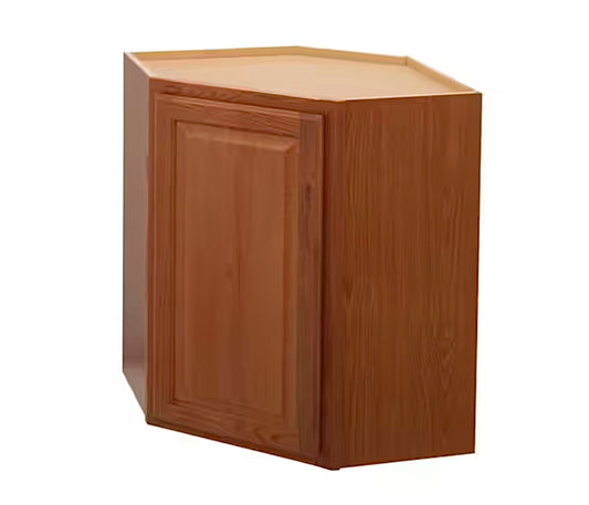 Hampton bay 24"x30" corner medium oak cabinet
