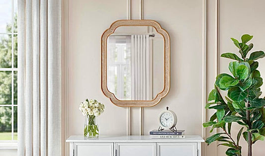 24"x30" french country wood mirror