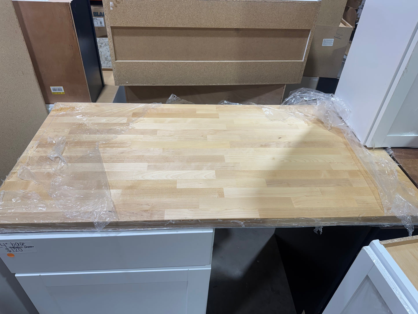 4ft x 25 in engineered birch butcher block