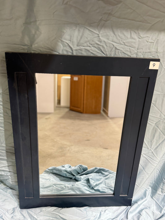 24"x32" navy thick edge vanity mirror