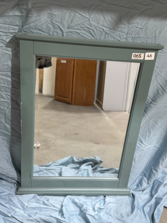 24"x32" blue green mirror