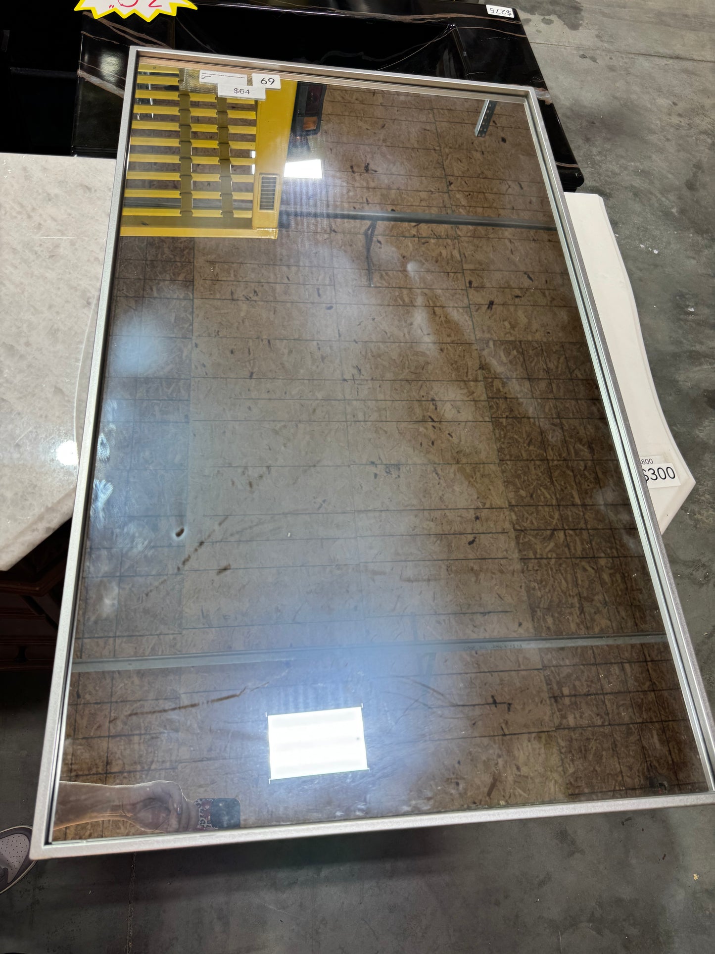 Timeless Home 40"x24" silver metal mirror