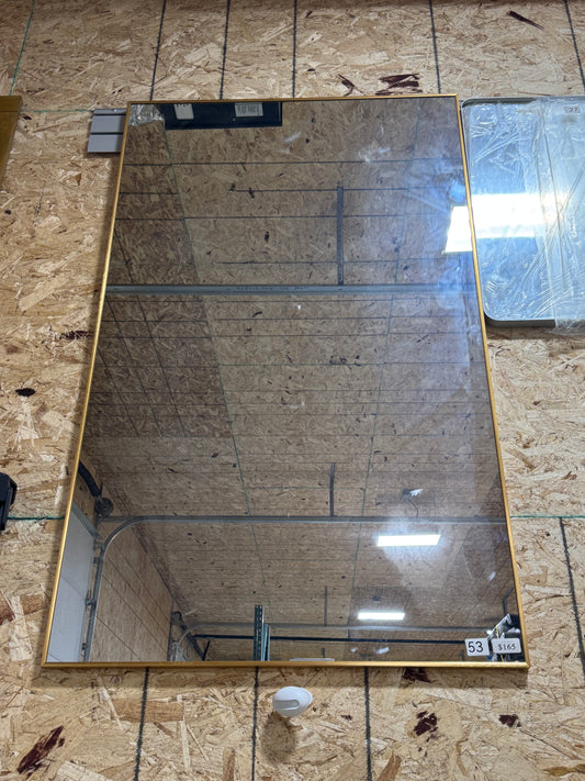 60"x36" Gold vanity mirror