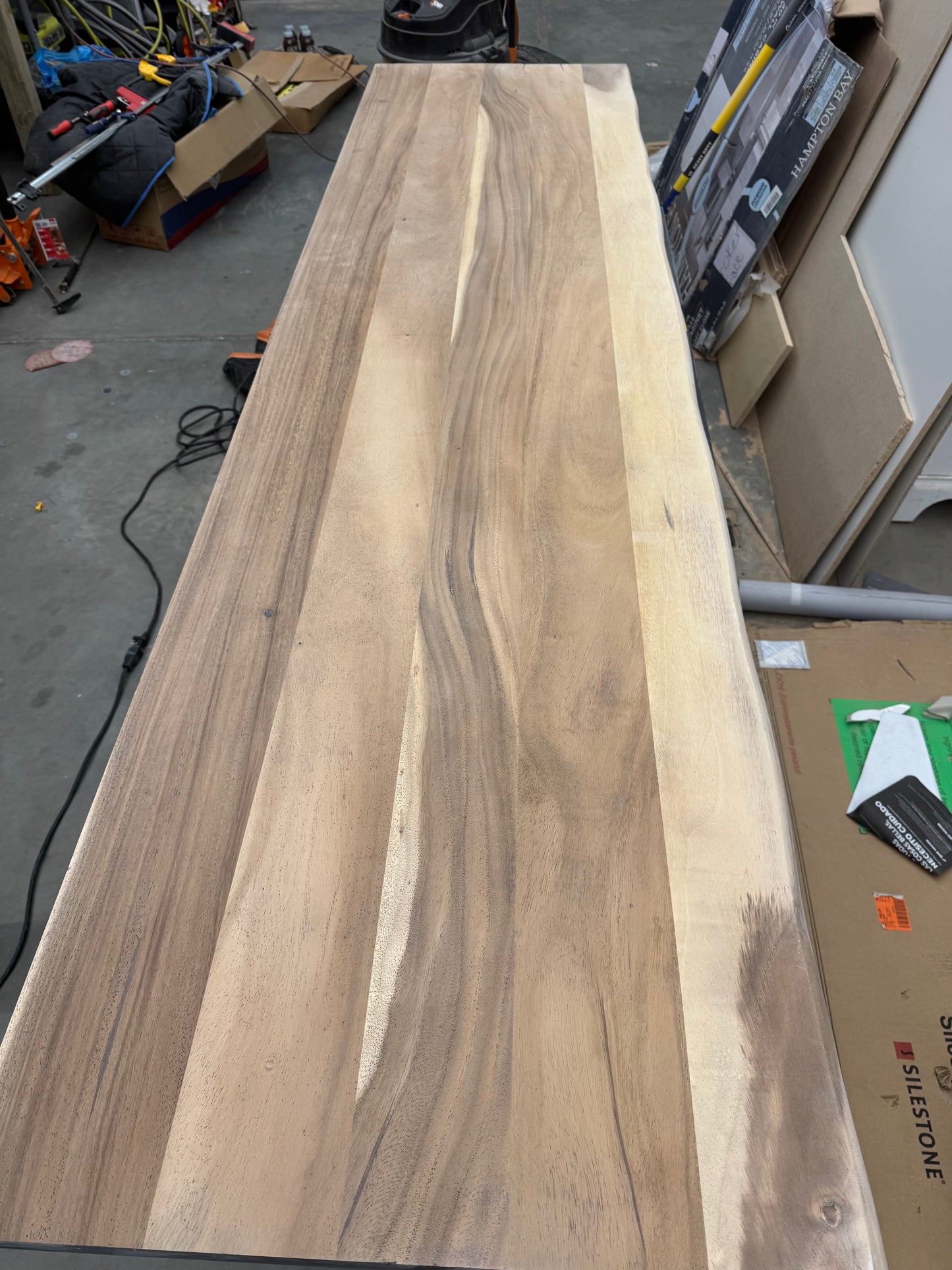 8 Ft Unfinished saman live edge countertop