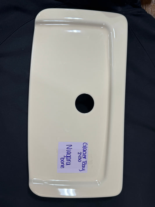 Niagara toilet tank lid in bone