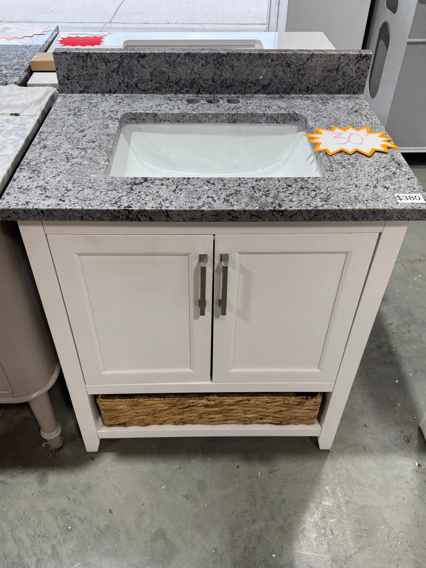 Newhall 30" white vanity