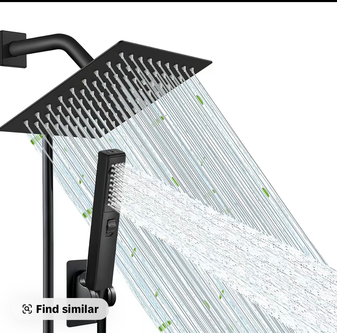 8" rain shower w/handheld